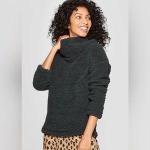 Target anyday sherpa pull over sweater